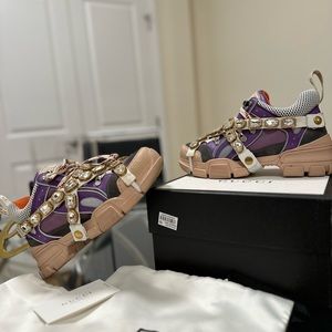 Gucci Flashtrek Sneakers w/ Crystals